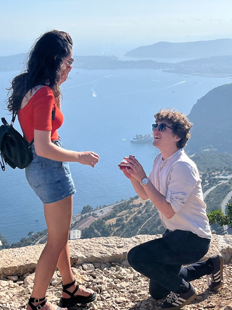 And then the day came when Jacques got down on one knee!