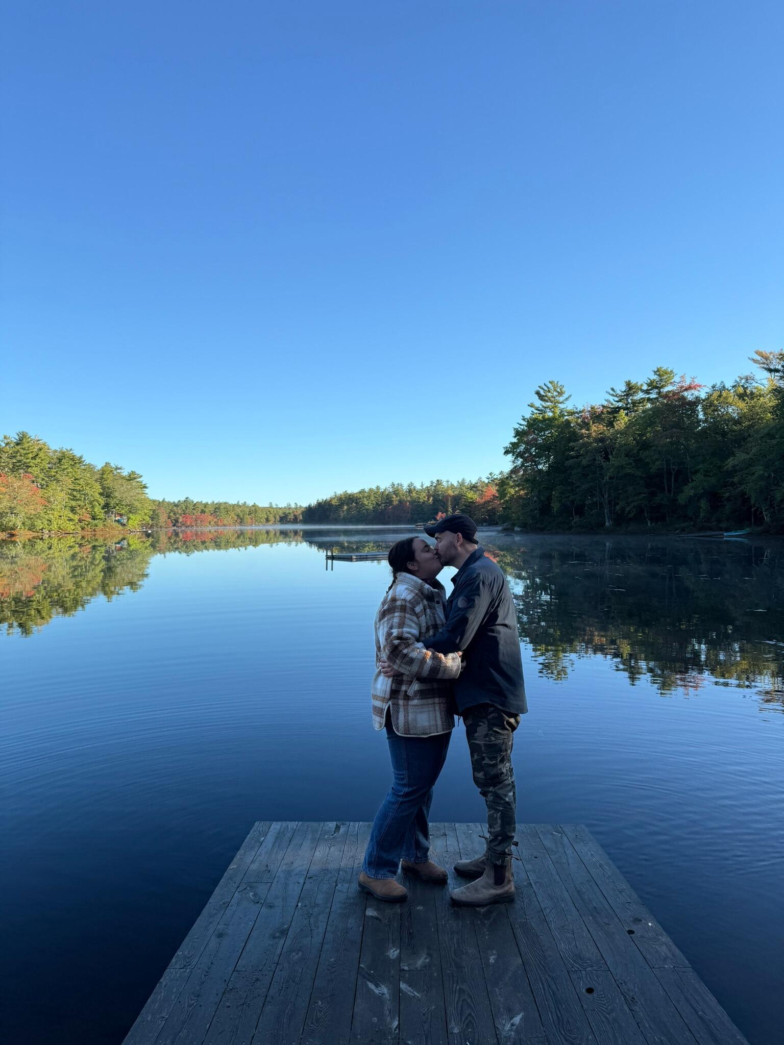 Visiting the future Milford House outdoor wedding venue one year before we say I do.