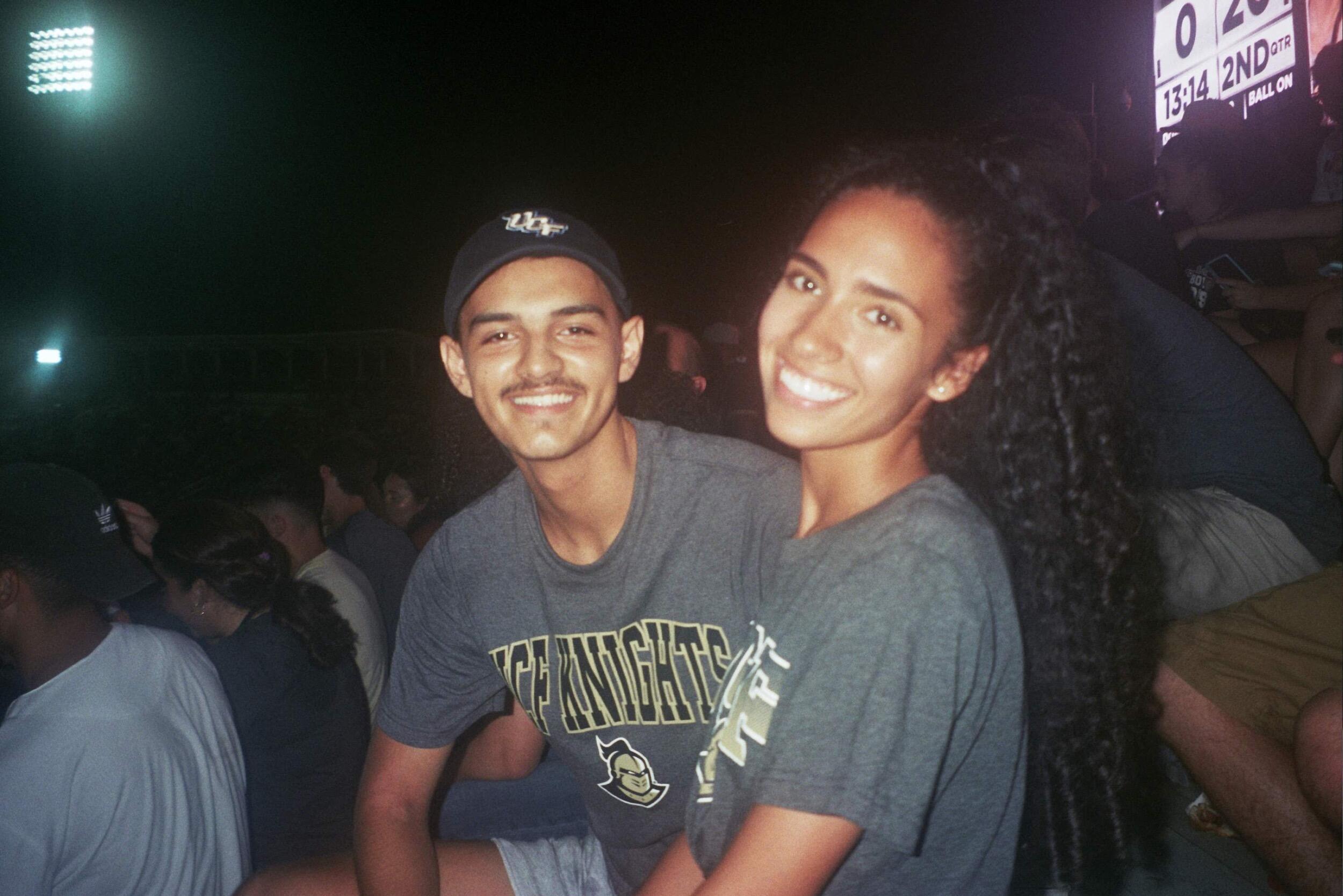 Juan takes Elaina to her first UCF football game as a UCF student