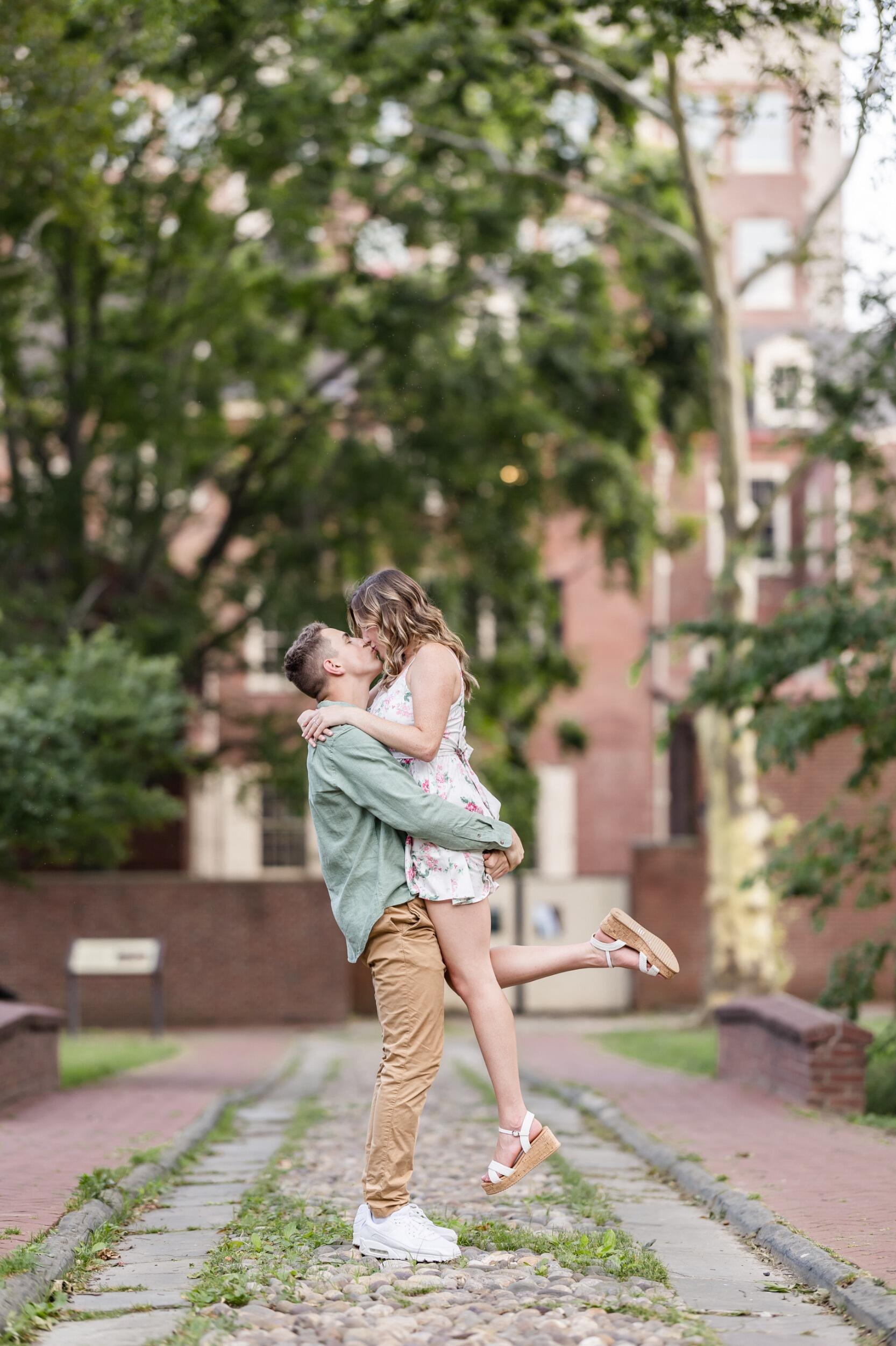 Asher was able to come home for engagement pictures before he started at his new duty station. 