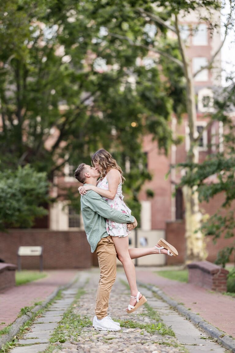 Asher was able to come home for engagement pictures before he started at his new duty station. 