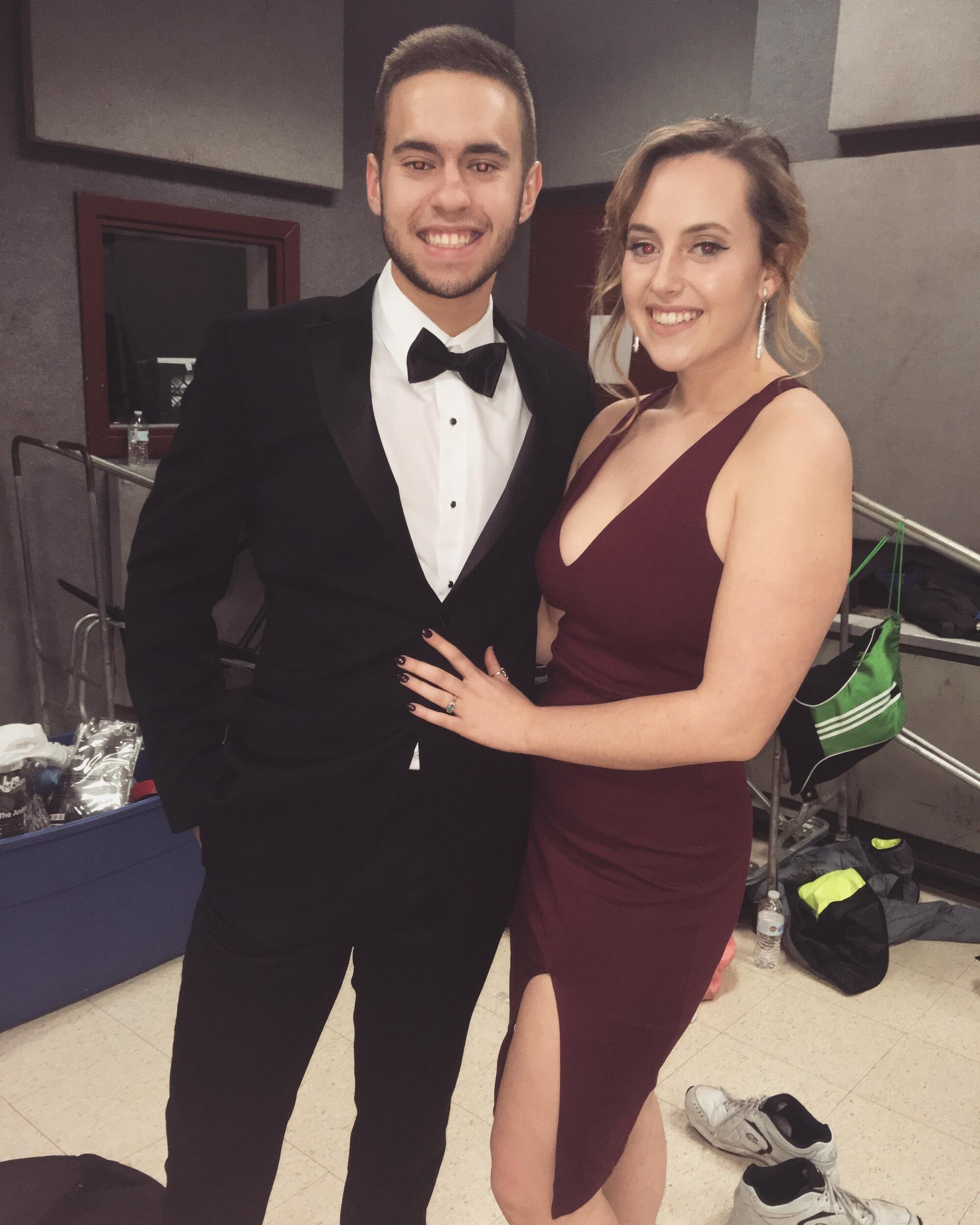 Bailey and Nicko met in high school at Shepherd Hill Regional High in Dudley, MA. They met in art class freshman year and were close friends throughout high school. Senior year, Nicko asked Bailey to be his date to Mr. Shepherd Hill.