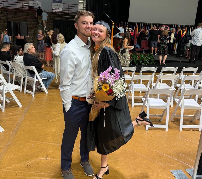 We graduated college and Evan got into Med school!
