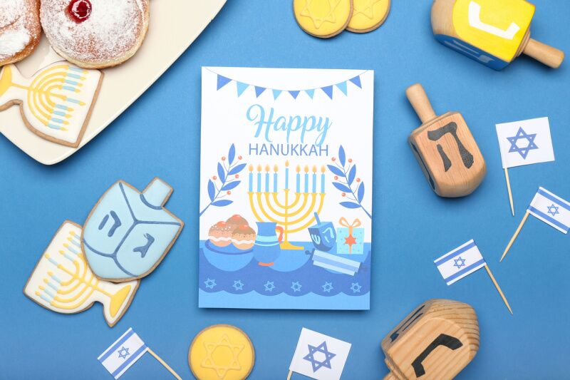 Hanukkah party idea - invitations