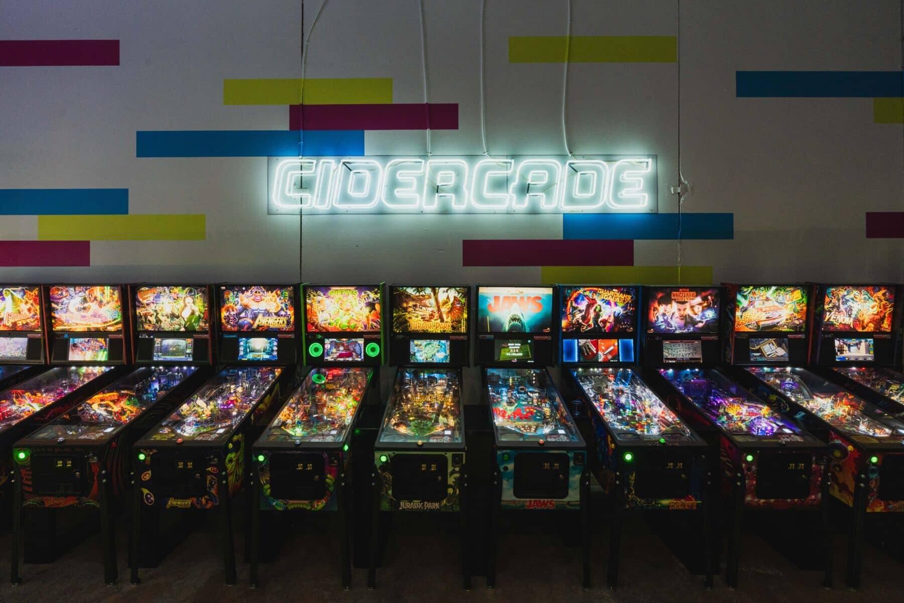 First Date? Friendly rivalry over arcade games at Cidercade. Later, sitting on the front porch of Emporium Pie, chatting and eating pie until late in the night.