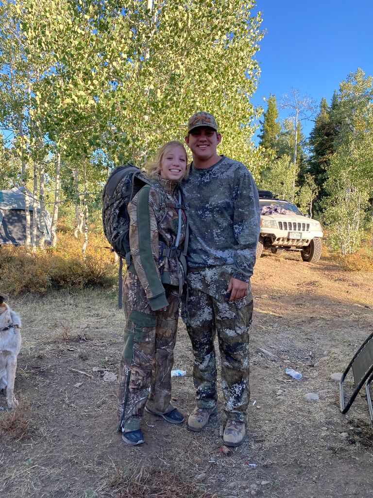 Kylee's first time hunting