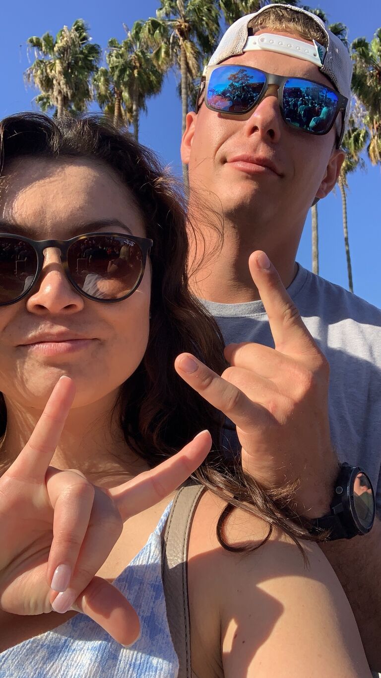 First official photo together at a concert in Dana Point, CA! Only a few weeks after our first date.