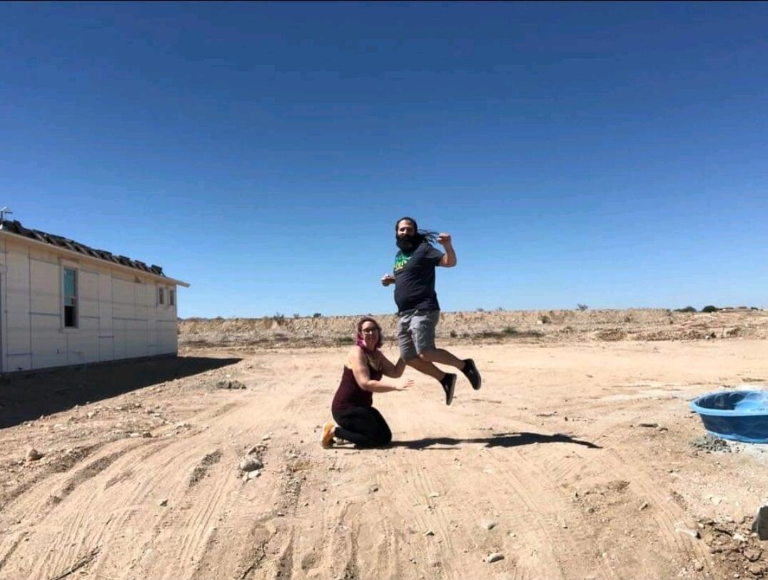 Land acquired. Building our first home.