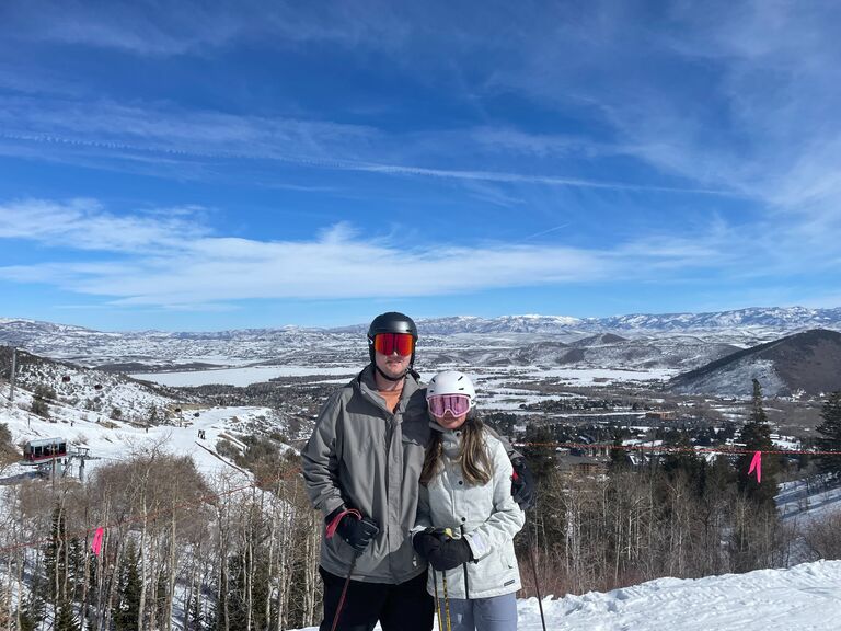 Ian teaching me to ski ⛷️ - Park City, Utah
