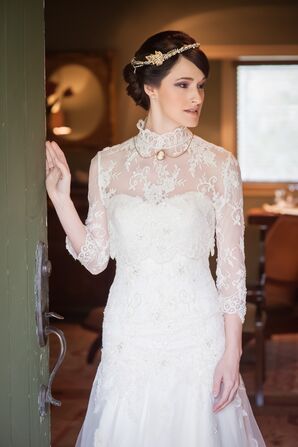 edwardian inspired wedding dress