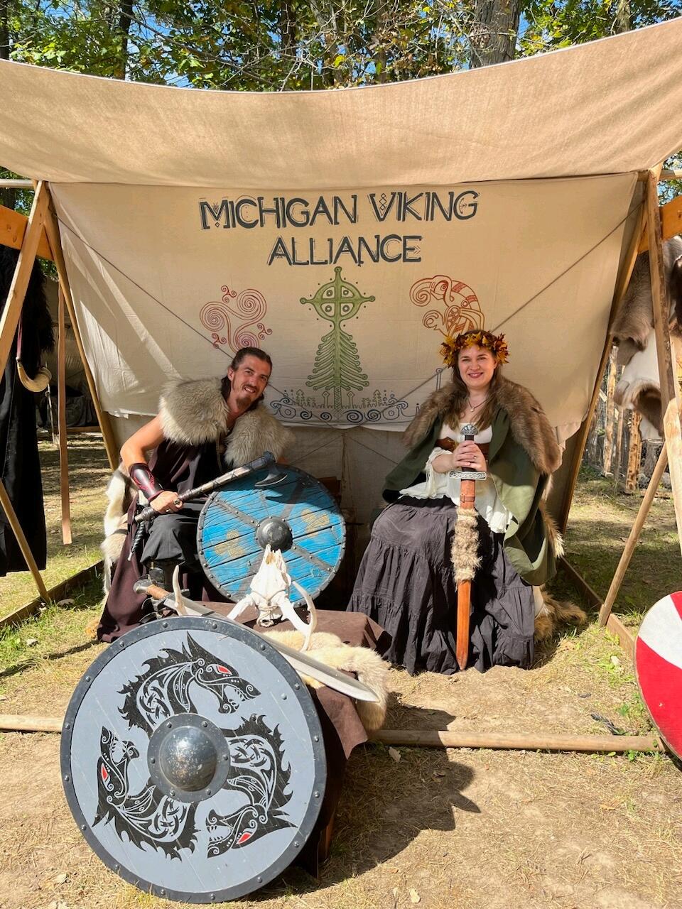 Getting in touch with our inner viking at the Renaissance Festival.
