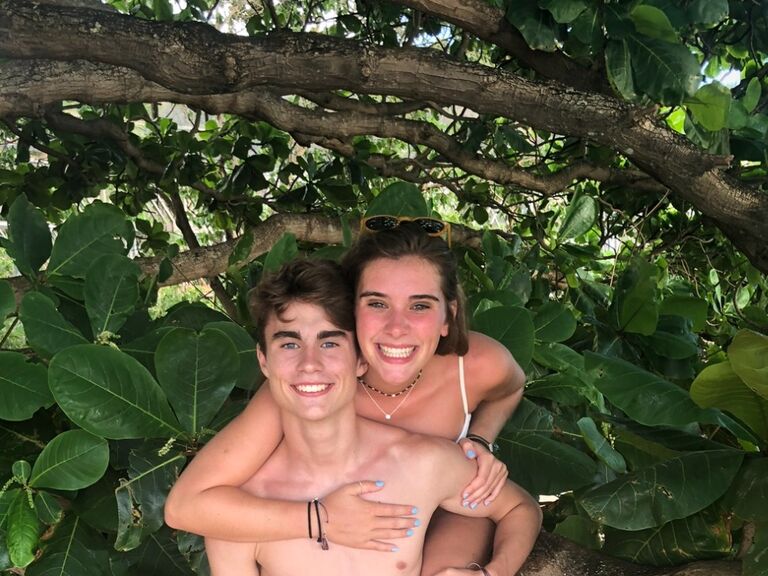 When Tristan "accidentally" crashed Abigail's family Hawaii trip