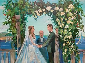 Live event, wedding painting by  Vesna - Live Painter - Boston, MA - Hero Gallery 1