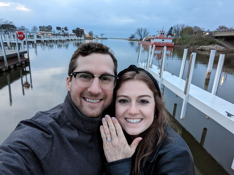 Our first night as an engaged couple! Rob rented a cozy Airbnb in New Buffalo, Michigan. We had a nice dinner the night we were engaged, and hiked the Indiana Dunes before heading back home the day after.  