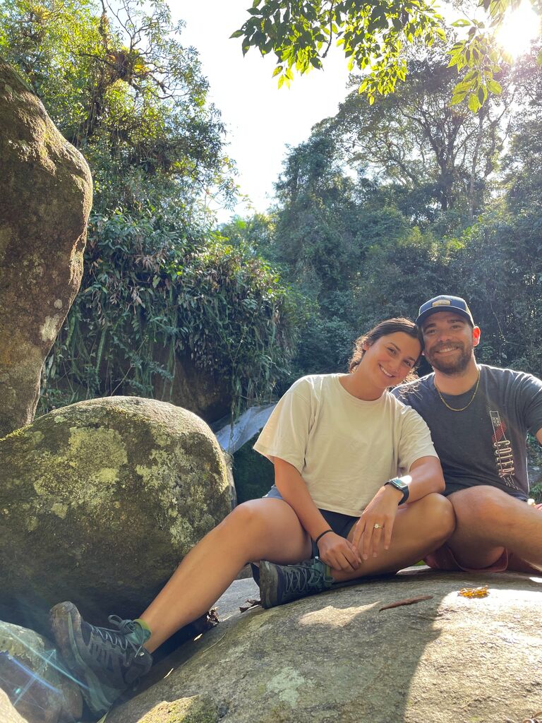 The couple spends the summer in Guatemala, Costa Rica, and Brazil enjoying being newly engaged