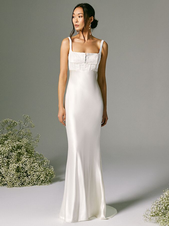 See New Savannah Miller Wedding Dresses From Bridal Fashion Week