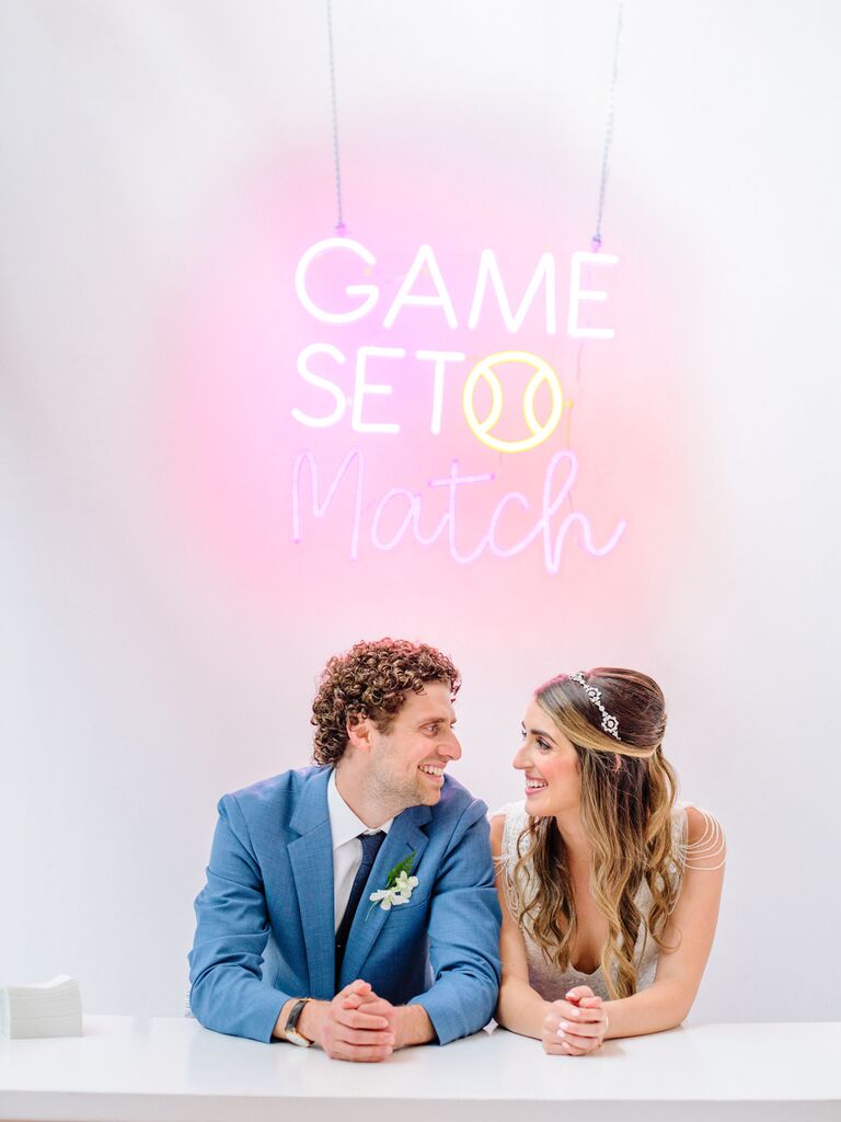 wedding sign quotes game set match