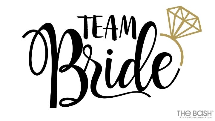 Team Bride Wedding Zoom Background