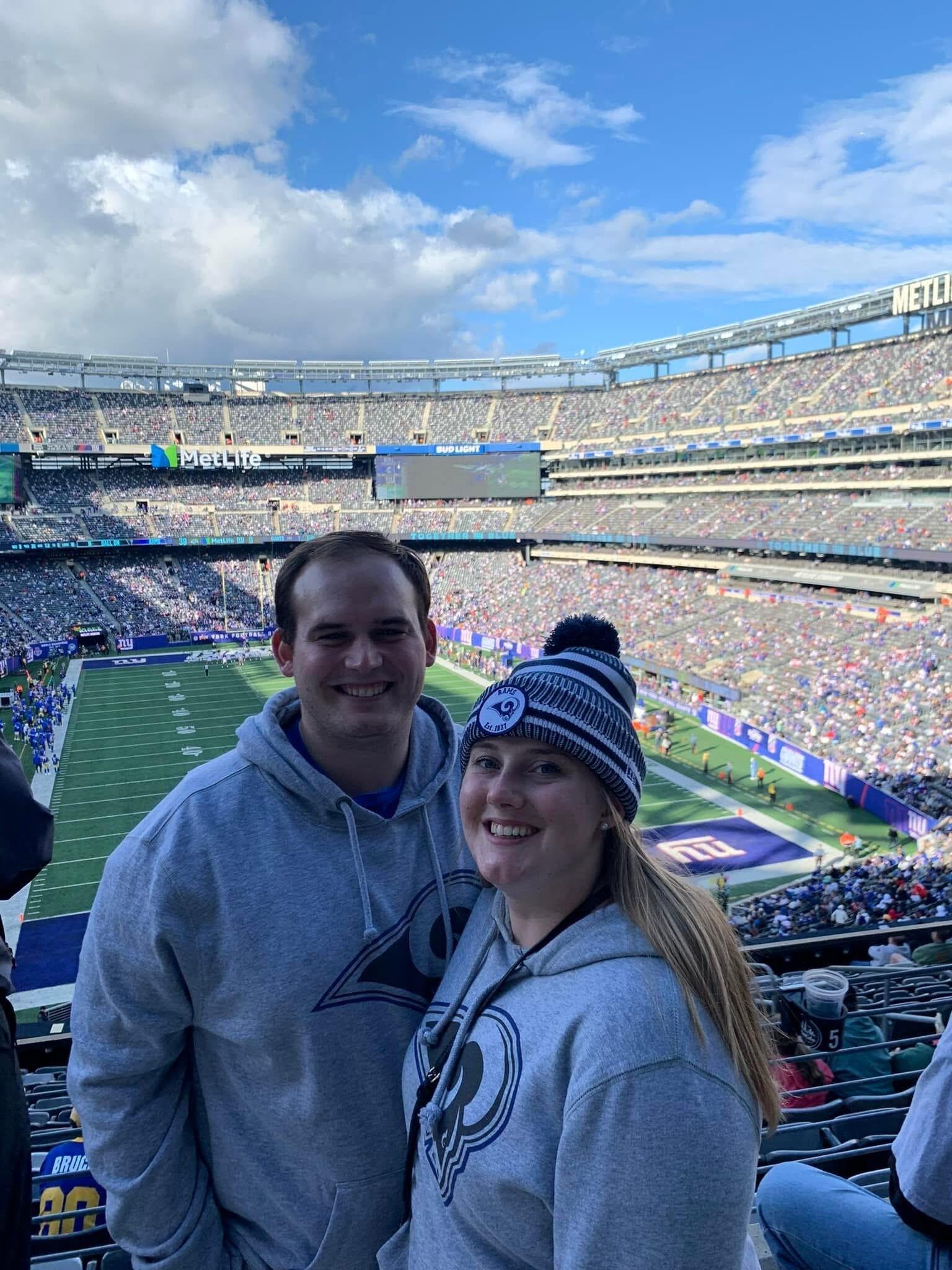 Our first Rams game!