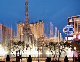 bellagio fountain light show 