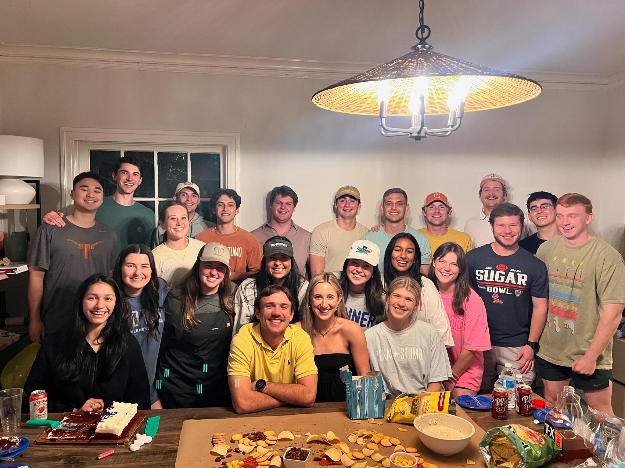 Meredith threw me a super awesome surprise birthday party with all my friends and favorite food.