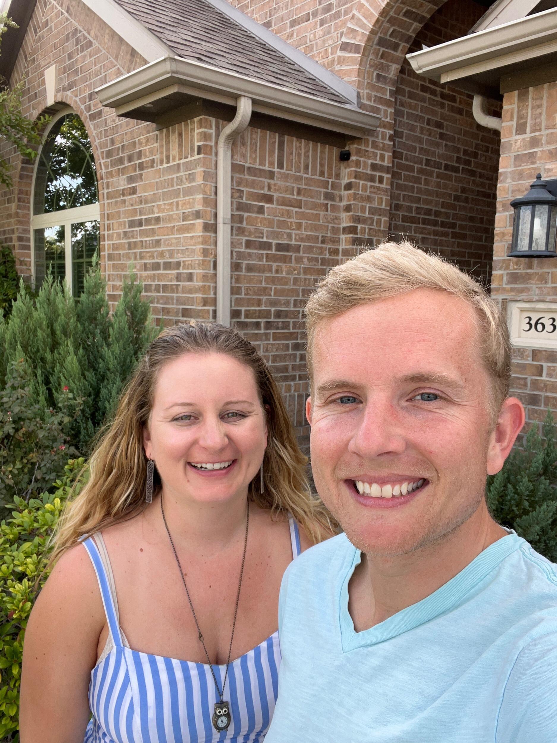 Jordan became a pilot for United Airlines earlier in the year so together we moved across the country. We settled in Texas and bought our first home together!