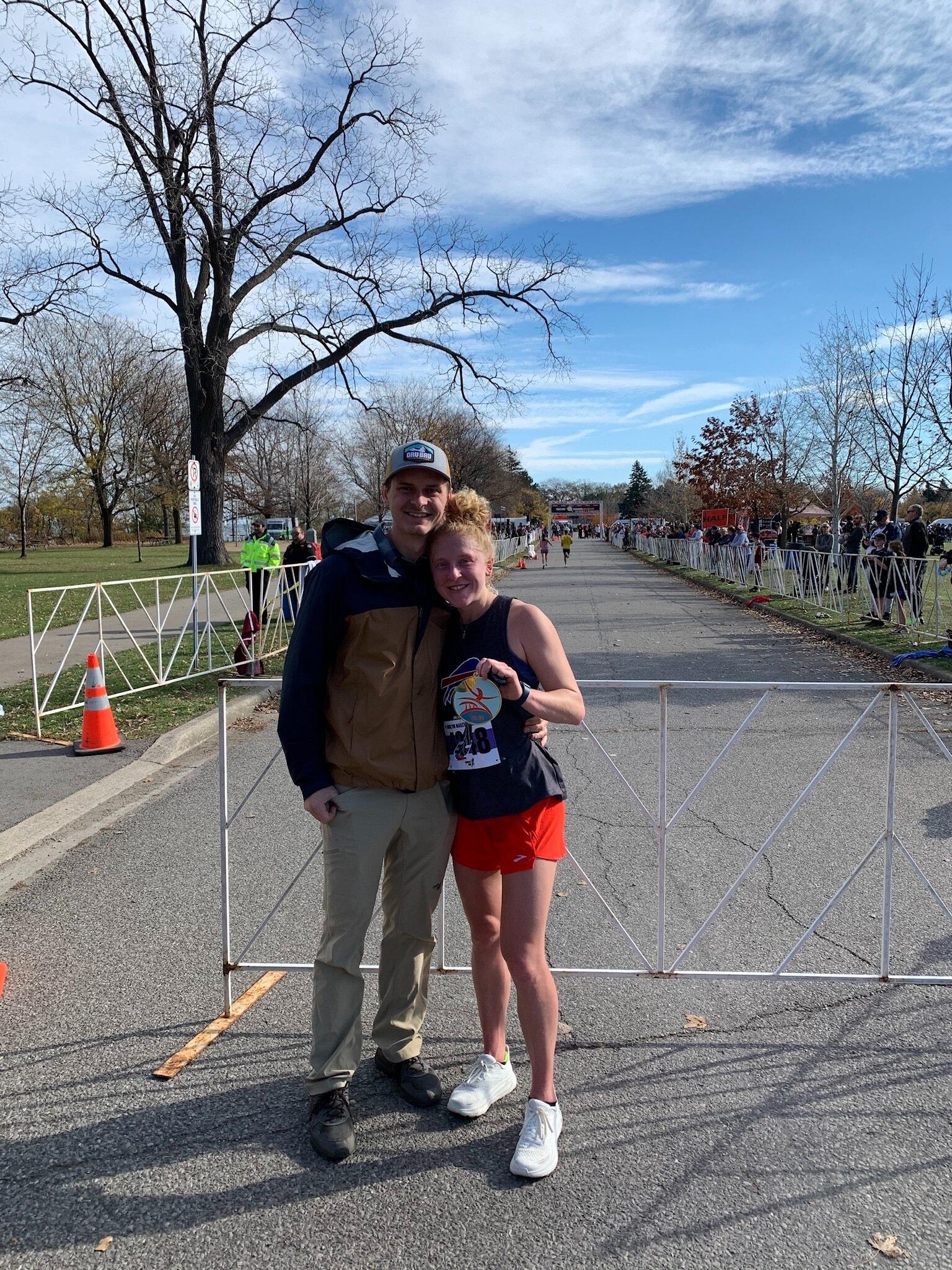 Grace ran her first BQ! Cory got to see her 4 time and didn't have to move at all!