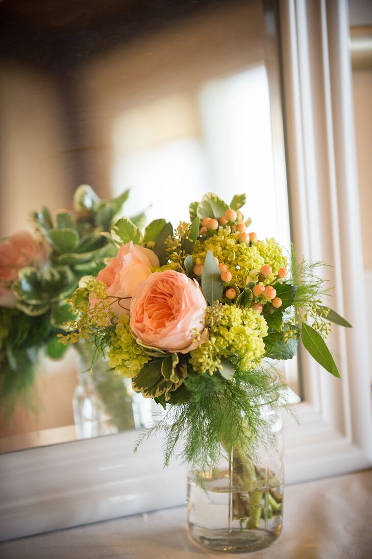 Garden Rose And Limelight Hydrangea Bouquet