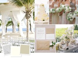 Best beach wedding color palettes