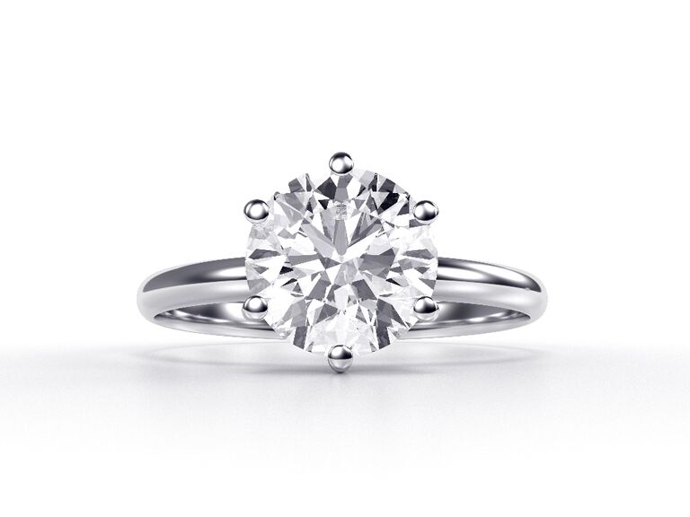 diamond engagement ring prong setting