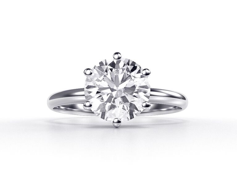 Solitaire engagement sale ring settings