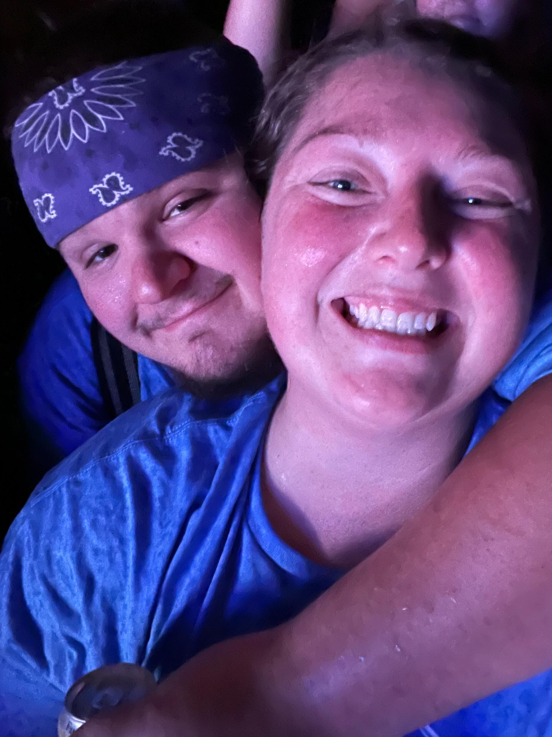 We quickly became inseparable and started spending every weekend together. This was at our first concert together, Hardy!! It poured rain the entire night, but we had a blast! 