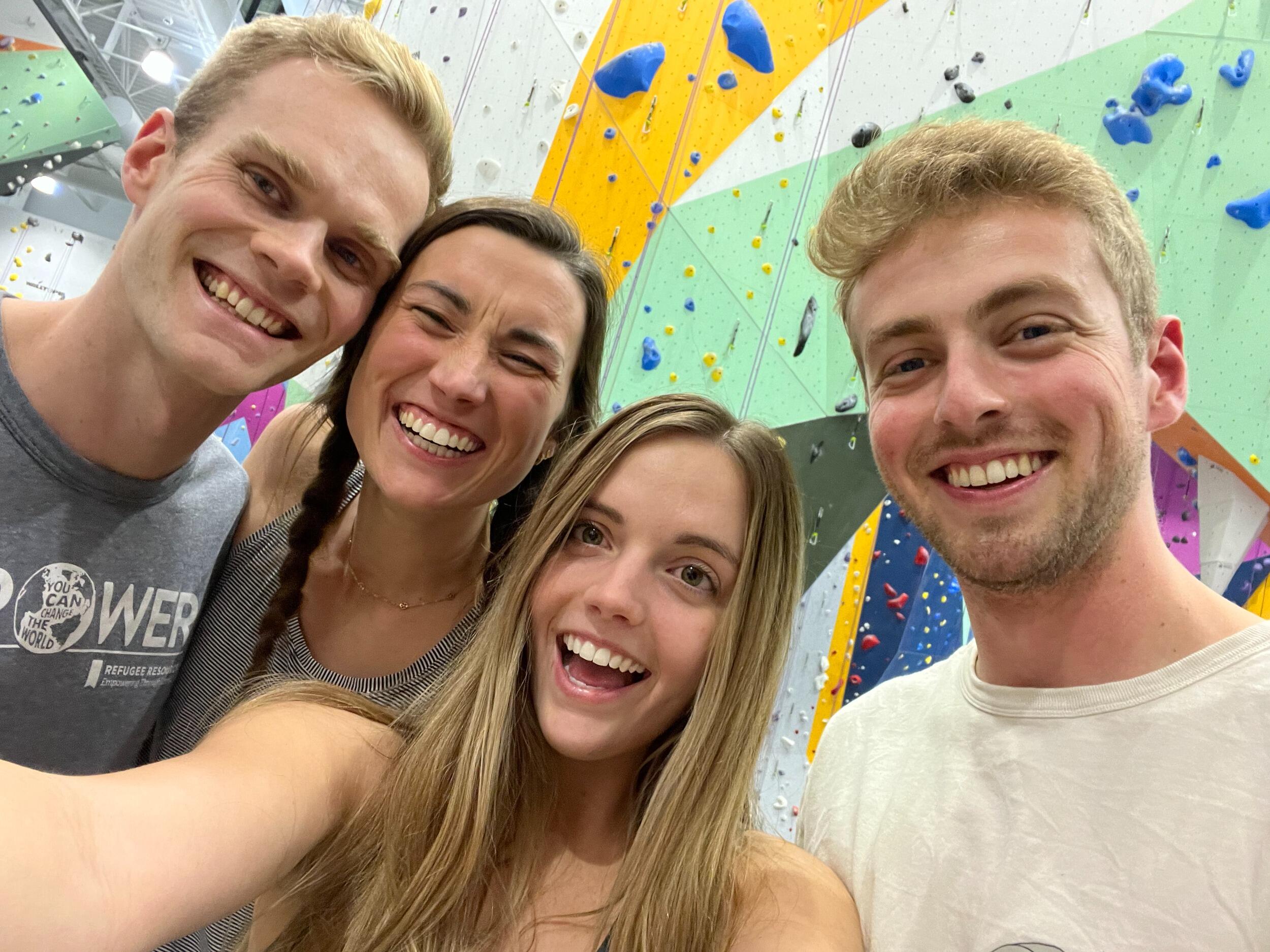 Rock climbing double date with Brian & Amanda!