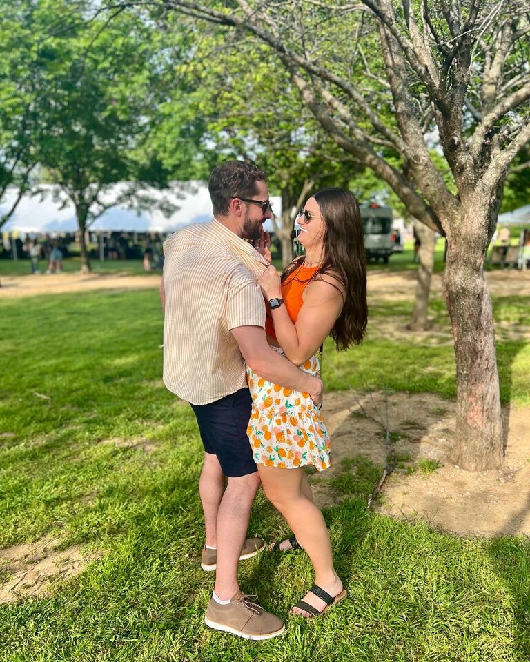 Meeting Jordan's girlfriends for the first time at the East Nashville Beer Festival - He got the stamp of approval! 
