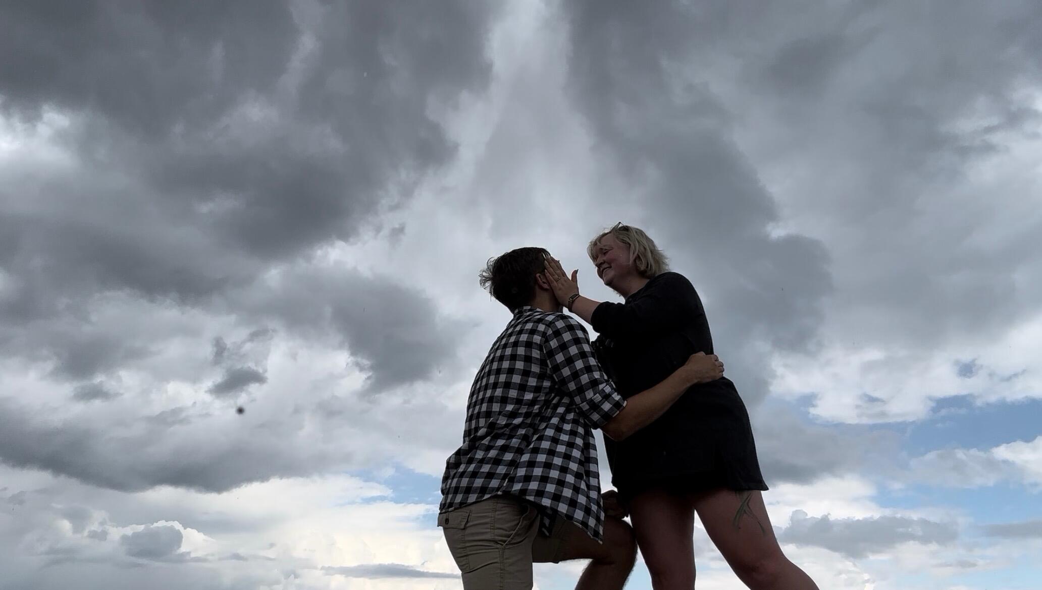 Jon surreptitiously video-taped his proposal.