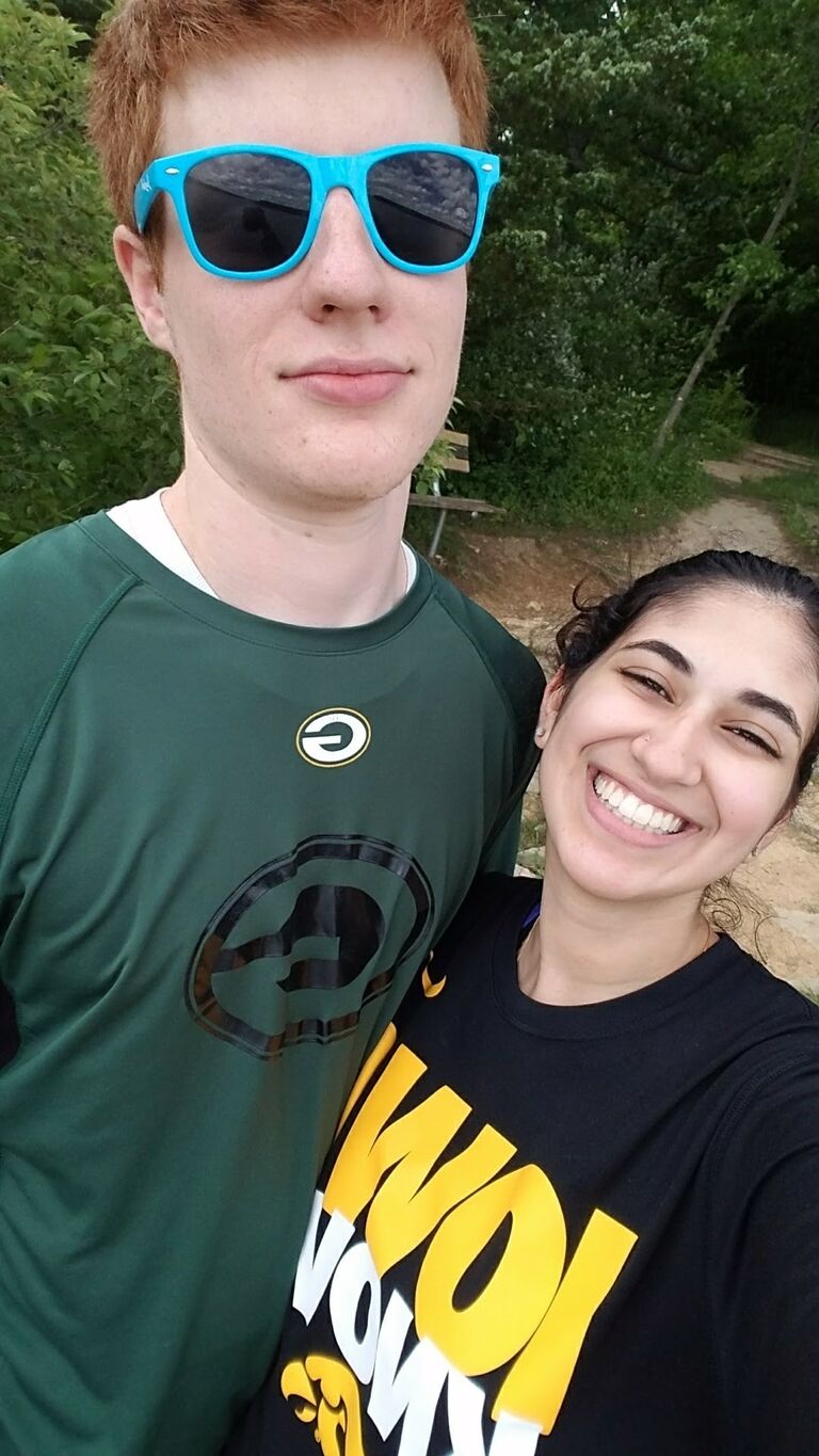 One of Amara and Alex's first dates together was a camping weekend at Lake Macbride. This is the same spot he later proposed.