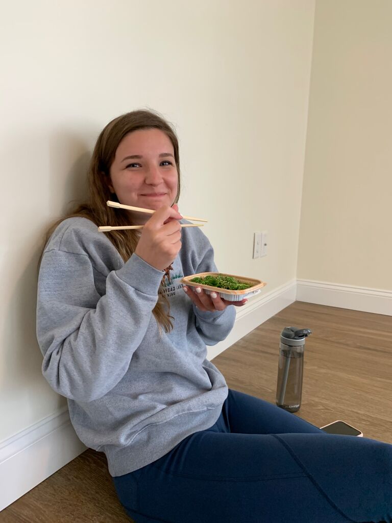 Celebrating Tristan’s new apartment in South Portland with some sushi!