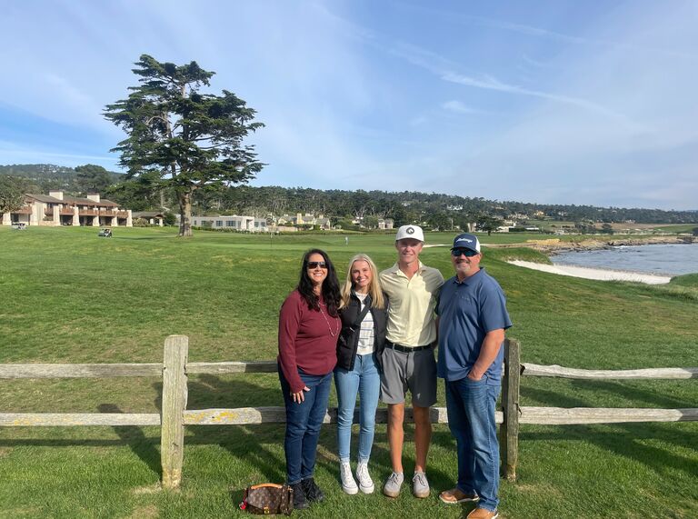Pebble beach Tournament - My parents came to watch!! 