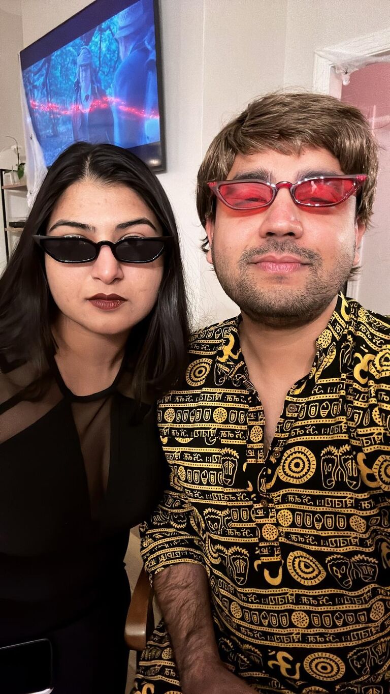 Time to put your shades on, because things are looking BRIGHT!

Sachi & Siddharth in Oxford at a  Halloween bash, where they realized that time spent together is the biggest celebration of all. 

Despite a weekend full of costumes, they started learning more about each other's true selves. Spoiler alert - they liked what they saw!