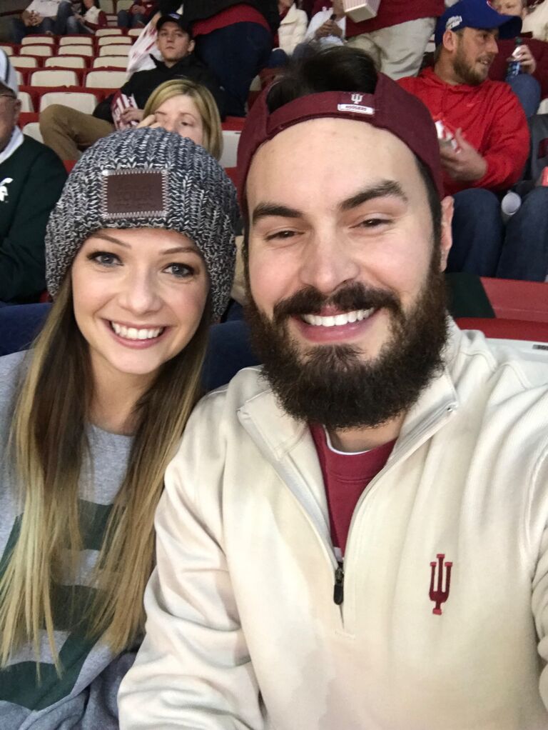 Michigan State University vs Indiana University Men's Basketball game -Bloomington, IN