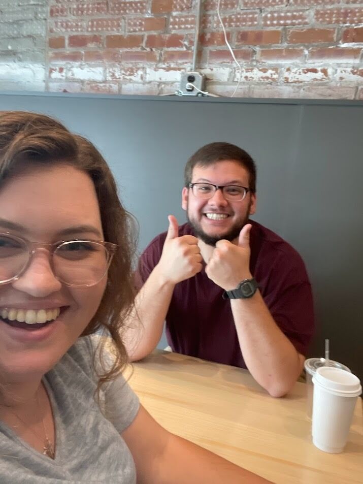 Our first date! What was supposed to be a simple coffee date turned into 5 hours of talking, laughing, and getting to know one another.