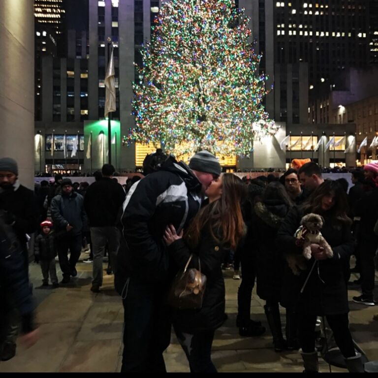 Our first trip to Rockefeller Center together!