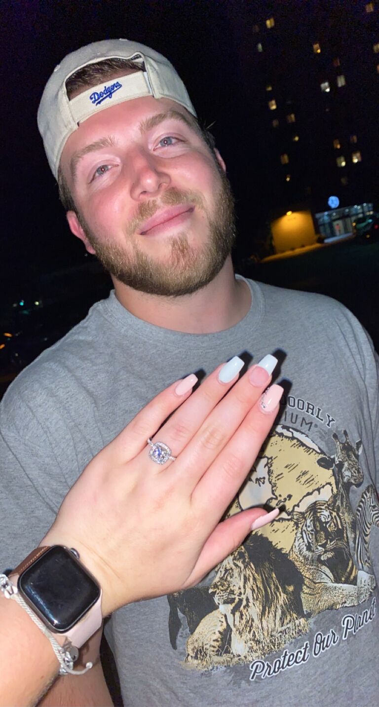 While everyone thought Max was going to propose in Italy, he came to surprise me after the trip on a scavenger hunt around all our favorite places and I fell in love even more!