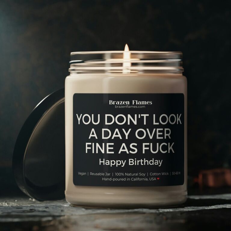 Funny birthday candle for husband