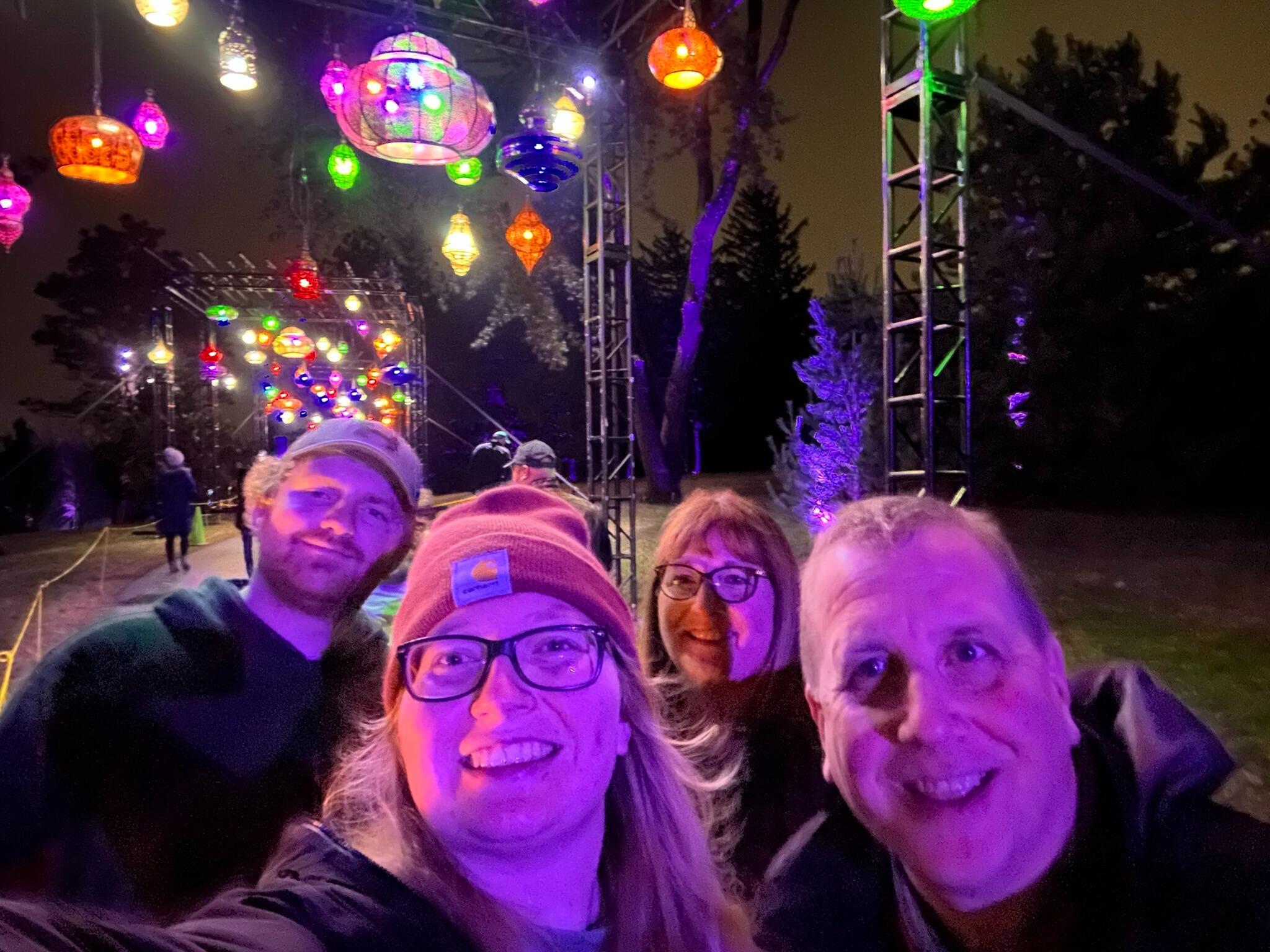 Double date to the Morton Arboretum Illumination light show