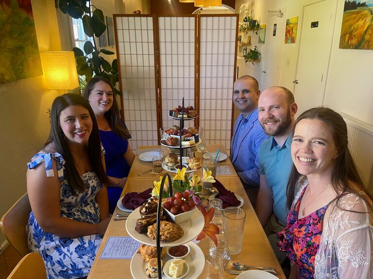 Celebrating our friend's birthday in Port Townsend.