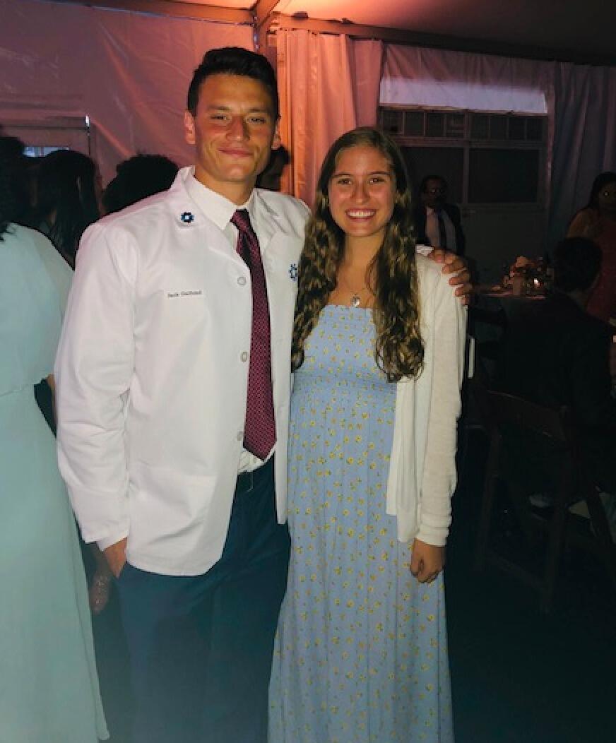 Taylor and Jack at his White Coat Ceremony at the start of medical school.