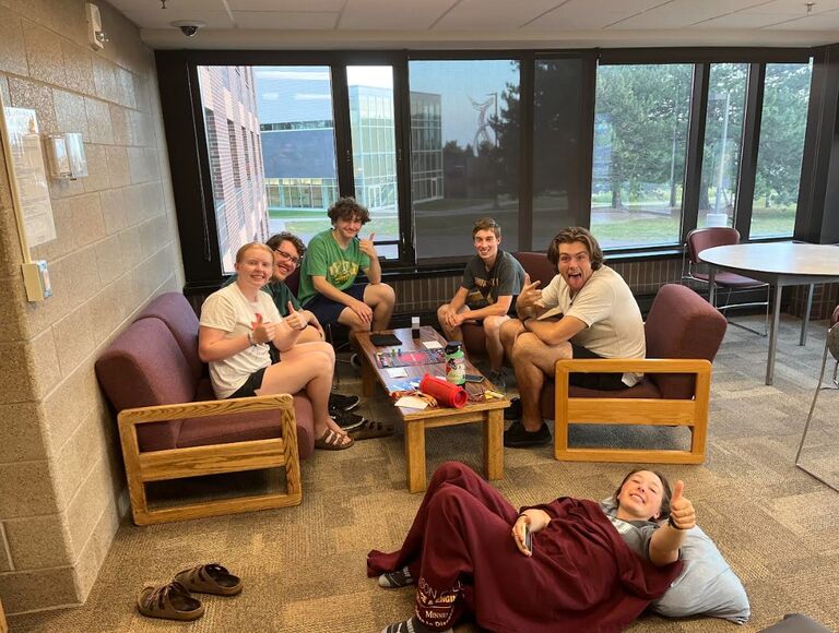 All of our friends got together to play a game, not wanting to miss out on seeing Charlie again, I decided to take a nap on the floor in that room. Selflessly, Charlie went up to his room to grab a pillow and a blanket for me. I was still unsure if Charlie liked me, but was very giddy about his kindness to me.