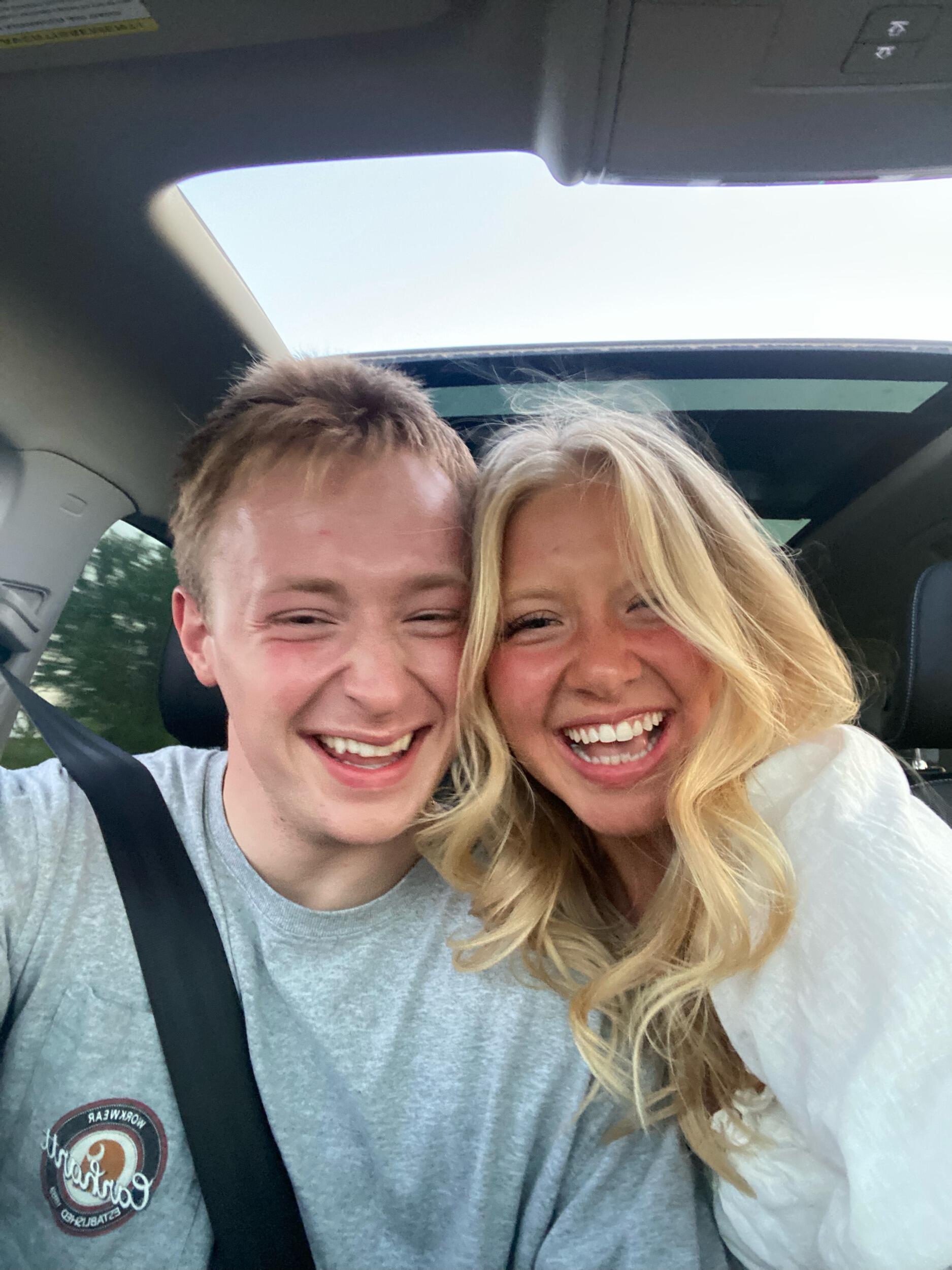 Our first weekend trip to the lake together. 