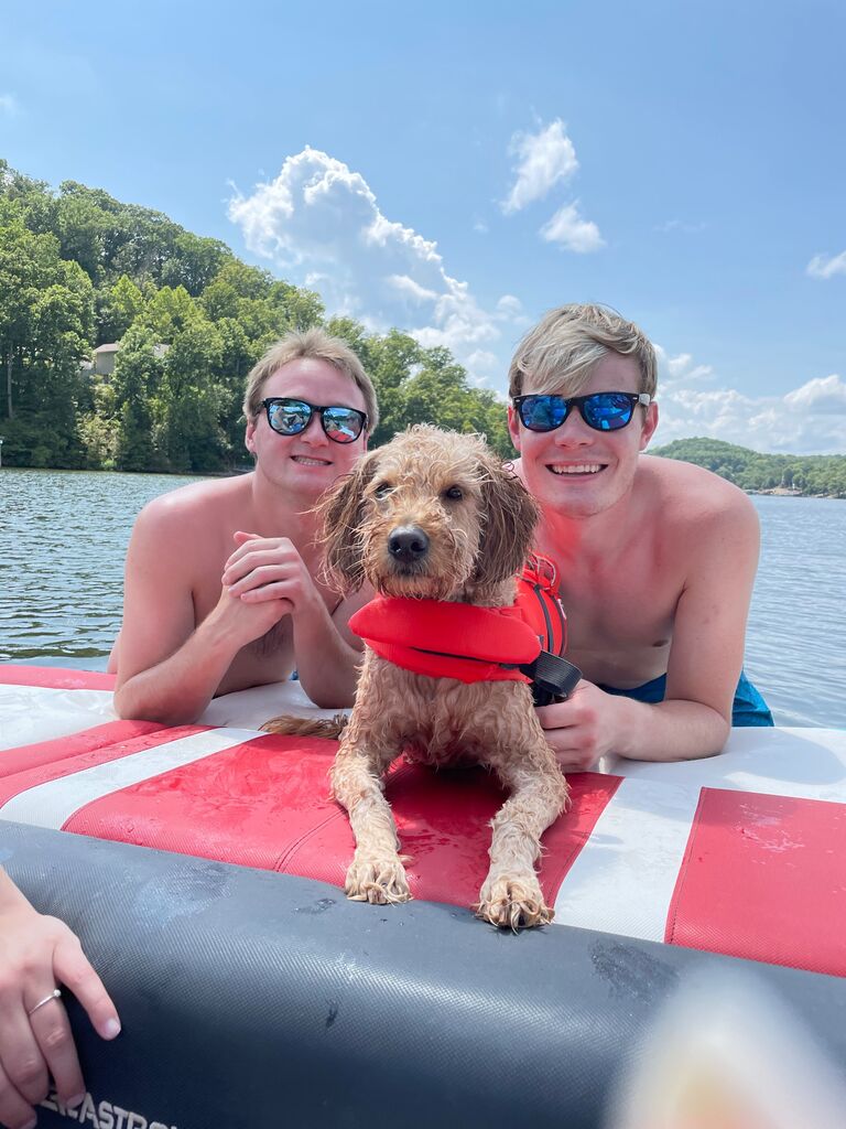 Swimming in the Lake of the Ozarks.